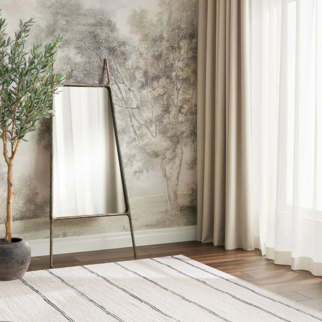 Classic Home Cove Molten Brass Mirror-1