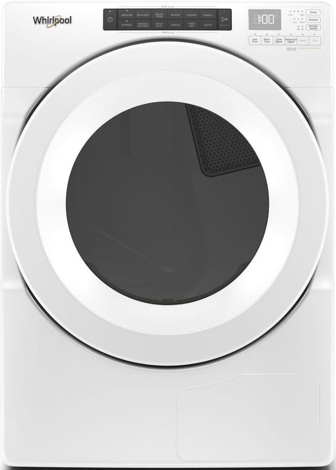 Whirlpool® 7.4 Cu. Ft. White Front Load Ventless Electric Dryer