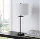 Renwil® Desdemona 2-Piece Clear Glass/Matte Black Table Lamp Set-4