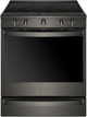 Whirlpool® 30" Fingerprint Resistant Black Stainless Steel Smart Slide-In Electric Range-0
