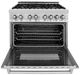 ZLINE 36" Stainless Steel Pro Style Dual Fuel Range-1