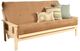 Kodiak Furniture Monterey Suede Peat/Antique White Full Futon with Mattress-0