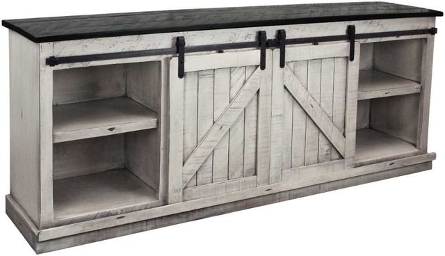 American Heartland Manufacturing Rustic Two Tone 82" Provincial TV Stand-1
