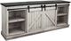American Heartland Manufacturing Rustic Two Tone 82" Provincial TV Stand-1