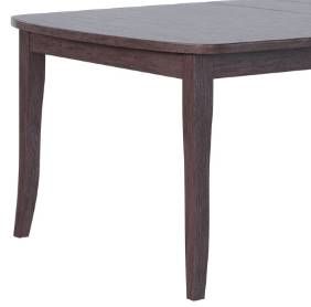 Country View Woodworking Customizable Bedford Elm Top 38" Dining Table with Brown Maple Base-1