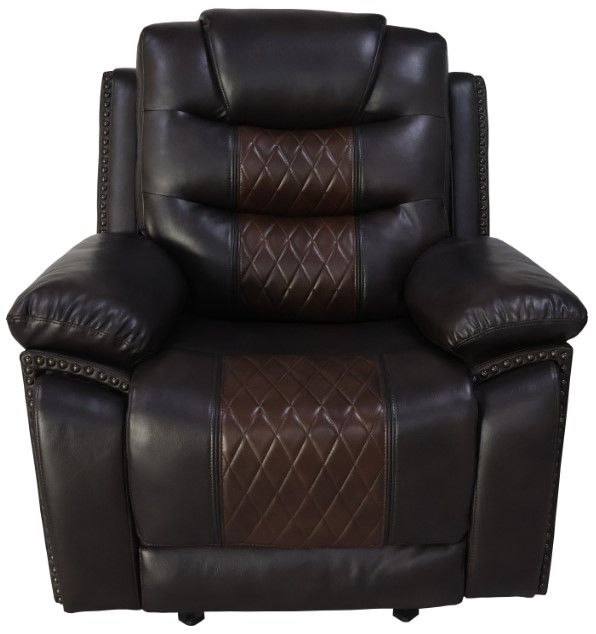 New Classic® Home Furnishings Nikko Brown Manual Glider Recliner-2