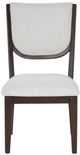 Ashley® Breckington Dark Brown/White Upholstered Dining Side Chair -2