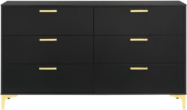 Coaster® Kendall Black/Gold Dresser-1