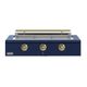 Caliber™ Rockwell Social 48" 3-Burner Cobalt Built-In Liquid Propane Grill with Brass Hardware-0