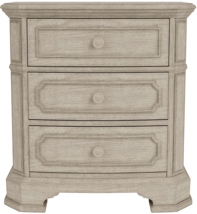 Riverside Furniture Kensington Vintage Linen 3-Drawer Nightstand-1