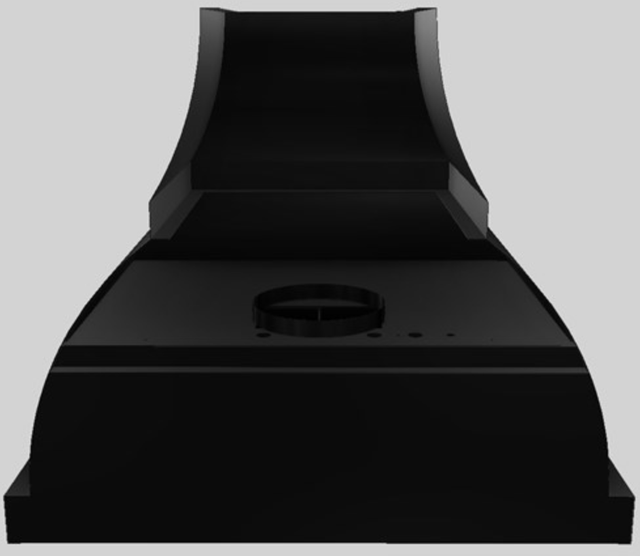 Vent-A-Hood® Designer Series 36" Black Wall Mounted Range Hood-4