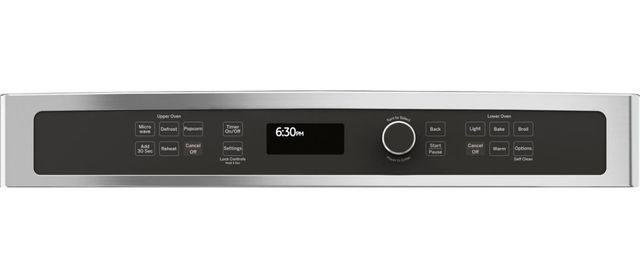 GE® 27" Stainless Steel Oven/Microwave Combo Electric Wall Oven-4