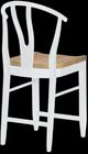 Legacy Classic Franklin Natural White Wishbone Back Counter Stool-1