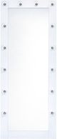 Elements International Lindy Glossy White Floor Mirror-1