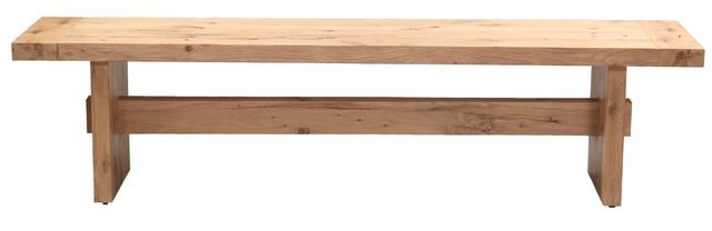 Home Trends & Design Flagstaff Natural Distressed Oak Bench-1