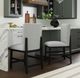 Elements International Portland Black/Gray 20" Counter Stool-1