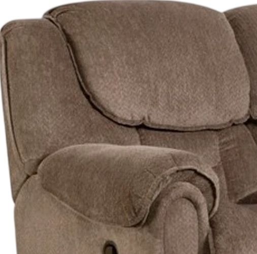 HomeStretch Del Mar Taupe Double Power Reclining Sofa-1