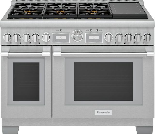 Thermador® Pro Grand® 48" Stainless Steel Pro Style Dual Fuel Natural Gas Range