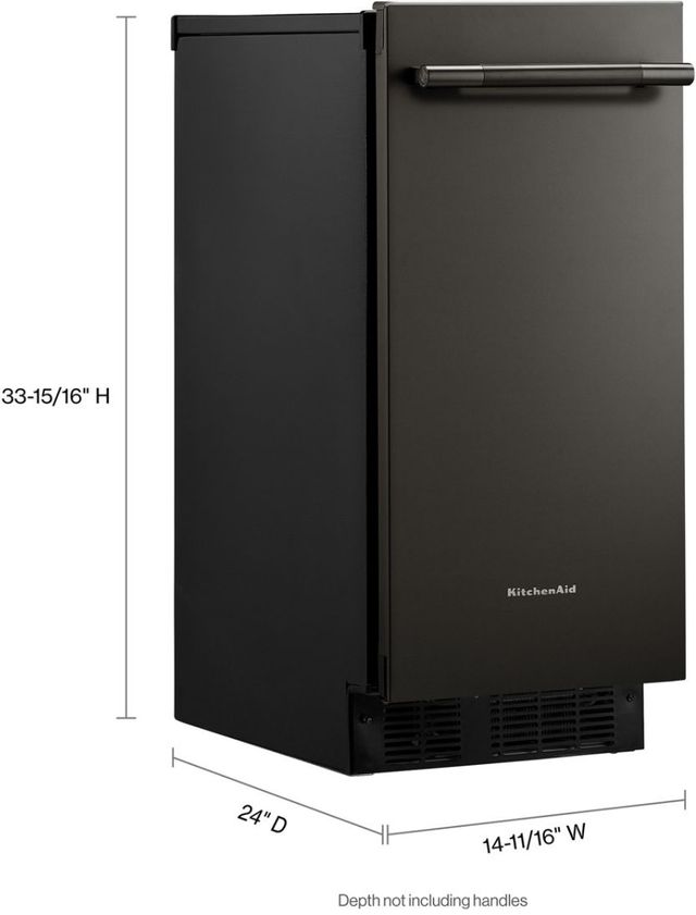 KitchenAid® 15” Black Ore Ice Maker-4
