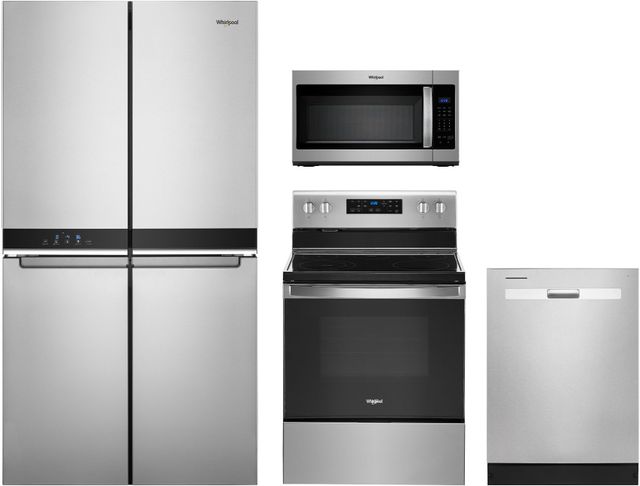 Whirlpool® 4 Piece Fingerprint Resistant Stainless Steel Kitchen ...