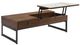 Armen Living Faye Walnut Lift-Top Coffee Table with Dusk Base-1
