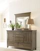 Kincaid Furniture Mill House Anvil Brown Reflection Mirror-1