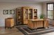Urban Collections by Yutzy Woodworking Trieste Onyx/Retreat Cherry/Seely Double Pedestal Executive Desk-1