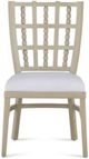 Currey & Company Norene Fog Gray/White Dining Side Chair-1