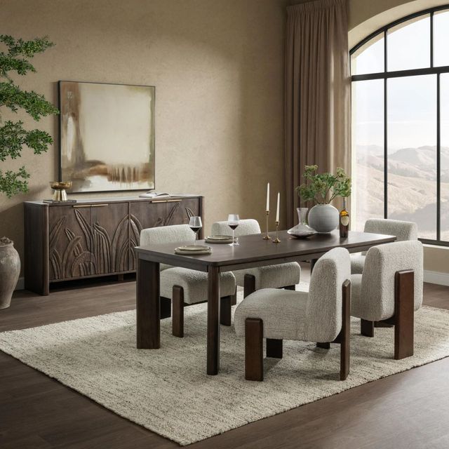 Classic Home Ledro Dark Brown Dining Table-1