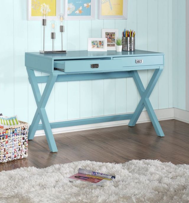 Linon Peggy Blue Writing Desk-1