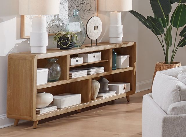 Parker House® Escape Glazed Natural Oak 72'' Open Multi-Purpose Console-1
