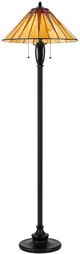 Cal® Lighting & Accessories Tiffany Dark Bronze Floor Lamp-1