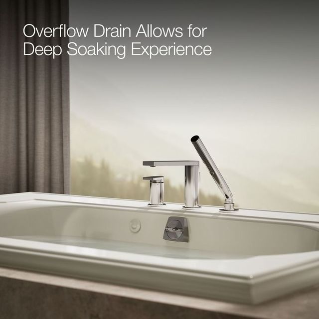 KOHLER® Memoirs® Biscuit 66" X 42" Drop-In Whirlpool Bath-4