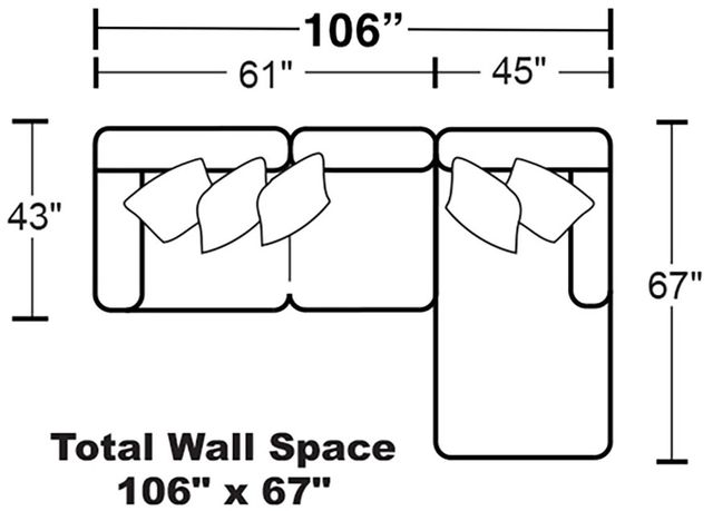 Jackson Furniture Denali 2-Piece Steel Right-Arm Facing Loveseat Sectional and Chaise-2