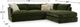 Jonathan Louis International Leon 2-Piece Green L-Shaped Sectional Sofa Chaise-3