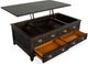 Magnussen Home® Westley Falls Graphite Lift Top Storage Cocktail Table with Casters-4