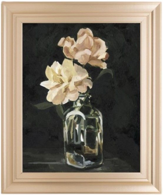 Classy Living Emma Caroline Dark Rose Arrangement II 22" Wall Art-0