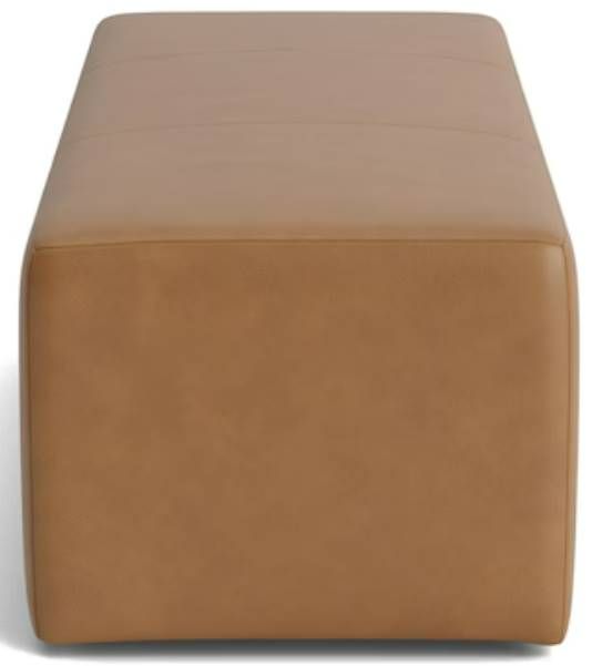 Bassett® Furniture Customizable Kelly Leather Rectangle Ottoman-2