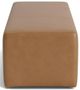 Bassett® Furniture Customizable Kelly Leather Rectangle Ottoman-2
