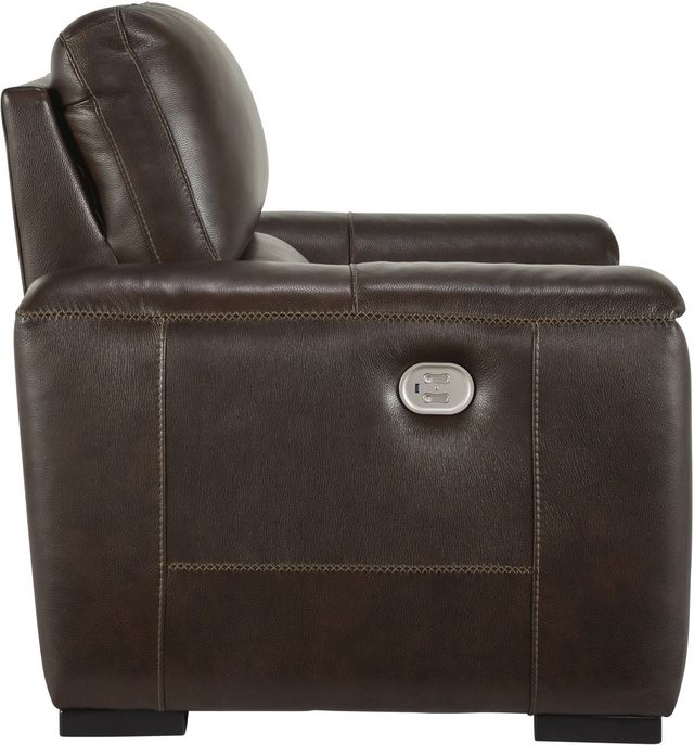 Signature Design by Ashley® Alessandro Walnut Power Recliner with Adjustable Headrest-2