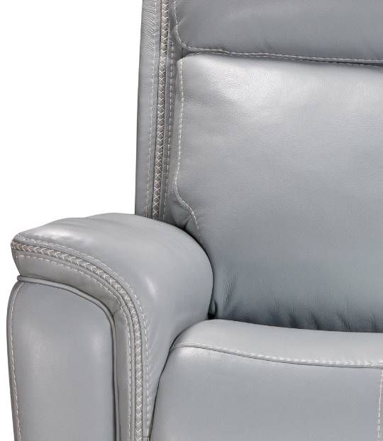 Parker House® Cascade Sea Mist Gray Power Recliner with Power Headrest-3