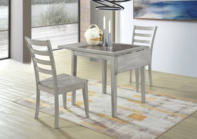 Urban Styles Furniture Arlington Smoke Gray Tile Drop Leaf Table-2