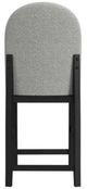 Elements International Portland Black/Gray Bar Stool-3