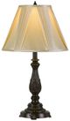 Cal® Lighting & Accessories Kerry Dark Bronze/Off-White Table Lamp-0