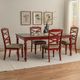Powell® Trimble 5-Piece Beige/Red Dining Set-1