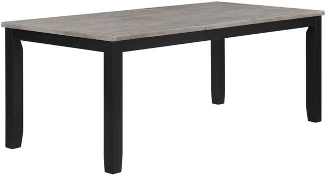 Coaster® Elodie Gray Dining Table with Black Base-0