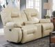 Best® Home Furnishings Customizable Brinley Leather Power Reclining Space Saver® Loveseat with Center Console-4