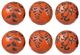 A & B Home 6-Piece Black/Orange Marbleized Ball Set-0