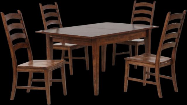 A-America® Toluca Rustic Amber Ladderback Side Chair-3
