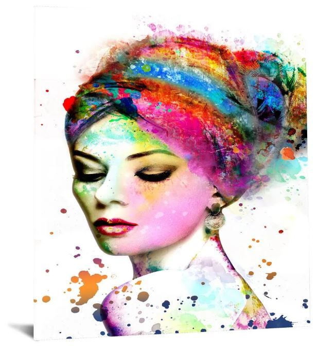 Classy Art Lady of Color Wall Art-0